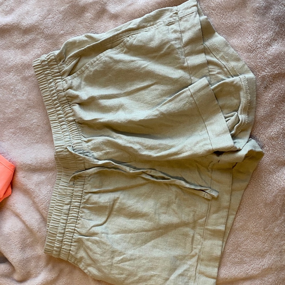 khaki cozy shorts